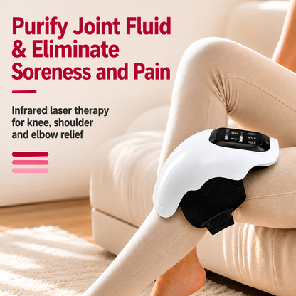 4-in-1 Wireless Knee Massager with Heat, Vibration & Infrared Laser Therapy