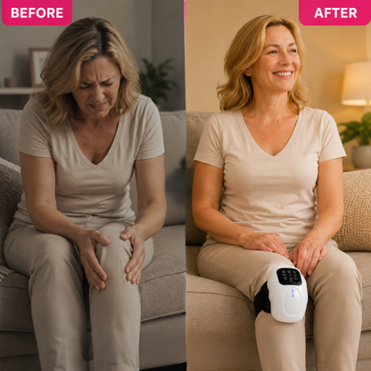 4-in-1 Wireless Knee Massager with Heat, Vibration & Infrared Laser Therapy